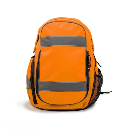 2W International High Viz Backpack, Orange BP63-01